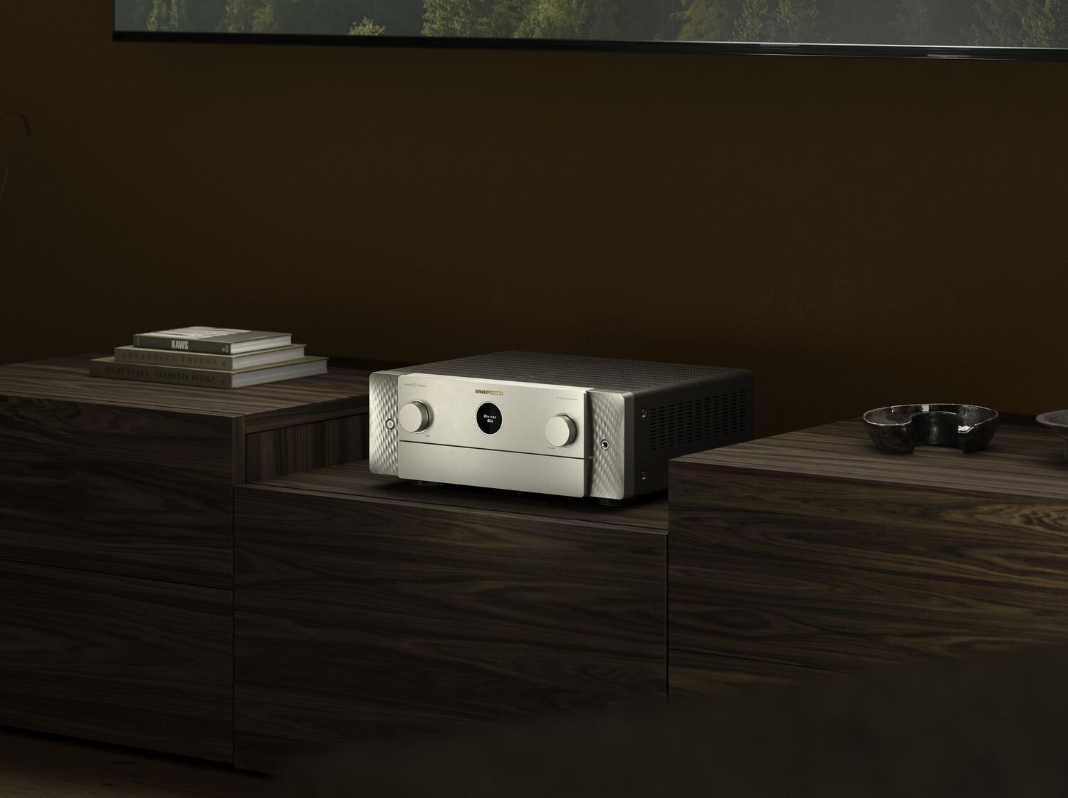 Silver-Gold Cinema 50 S2 front on shelf