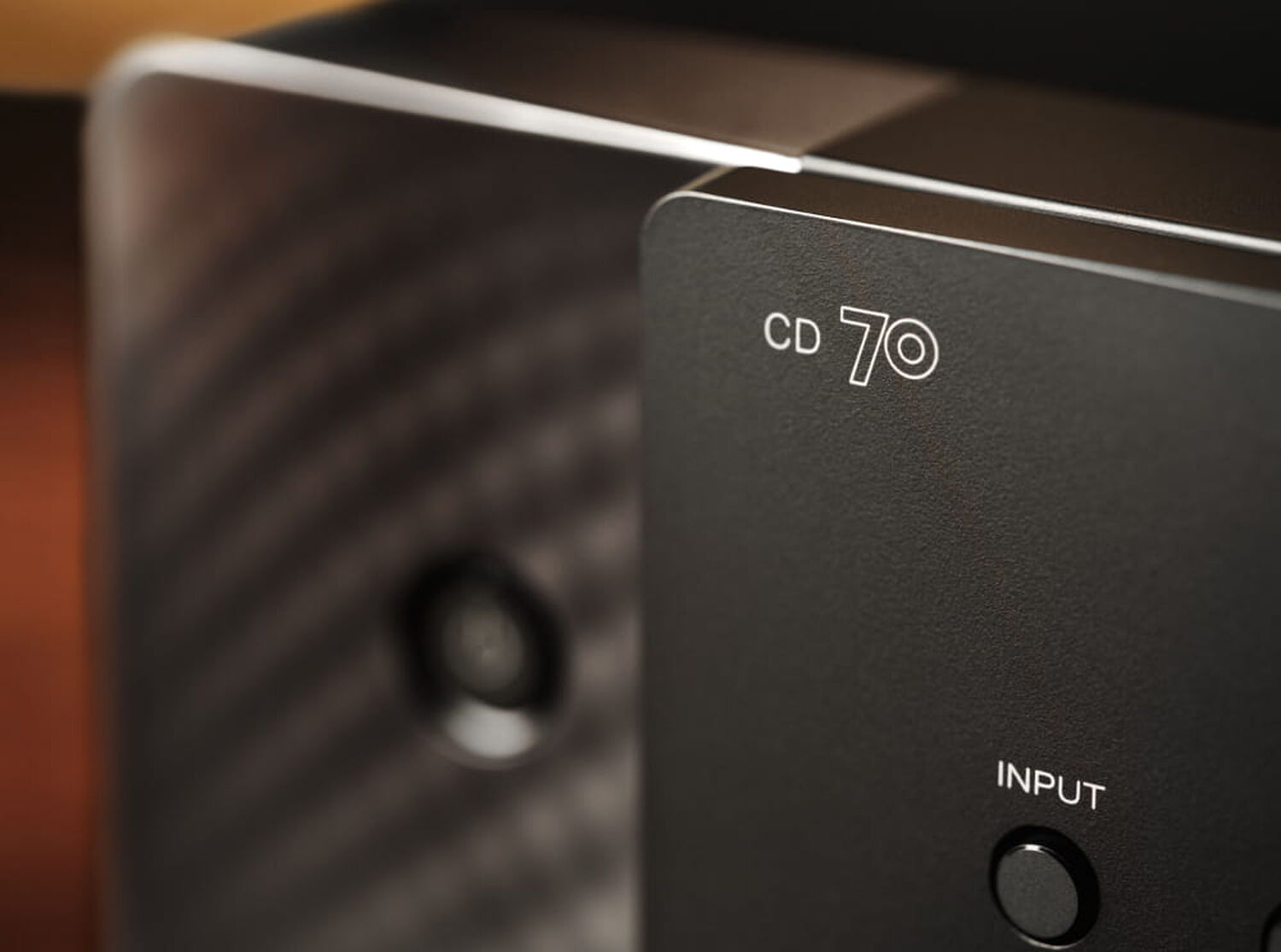 Close up of corner of CD 70 Black