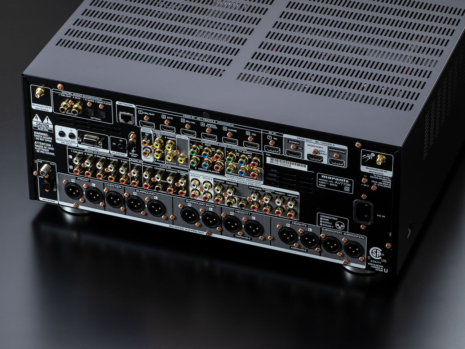 AV7706 - Advanced 8K HDMI connectivity with eARC support