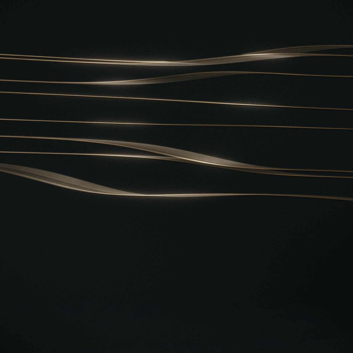 Golden horizontal ripples with black background