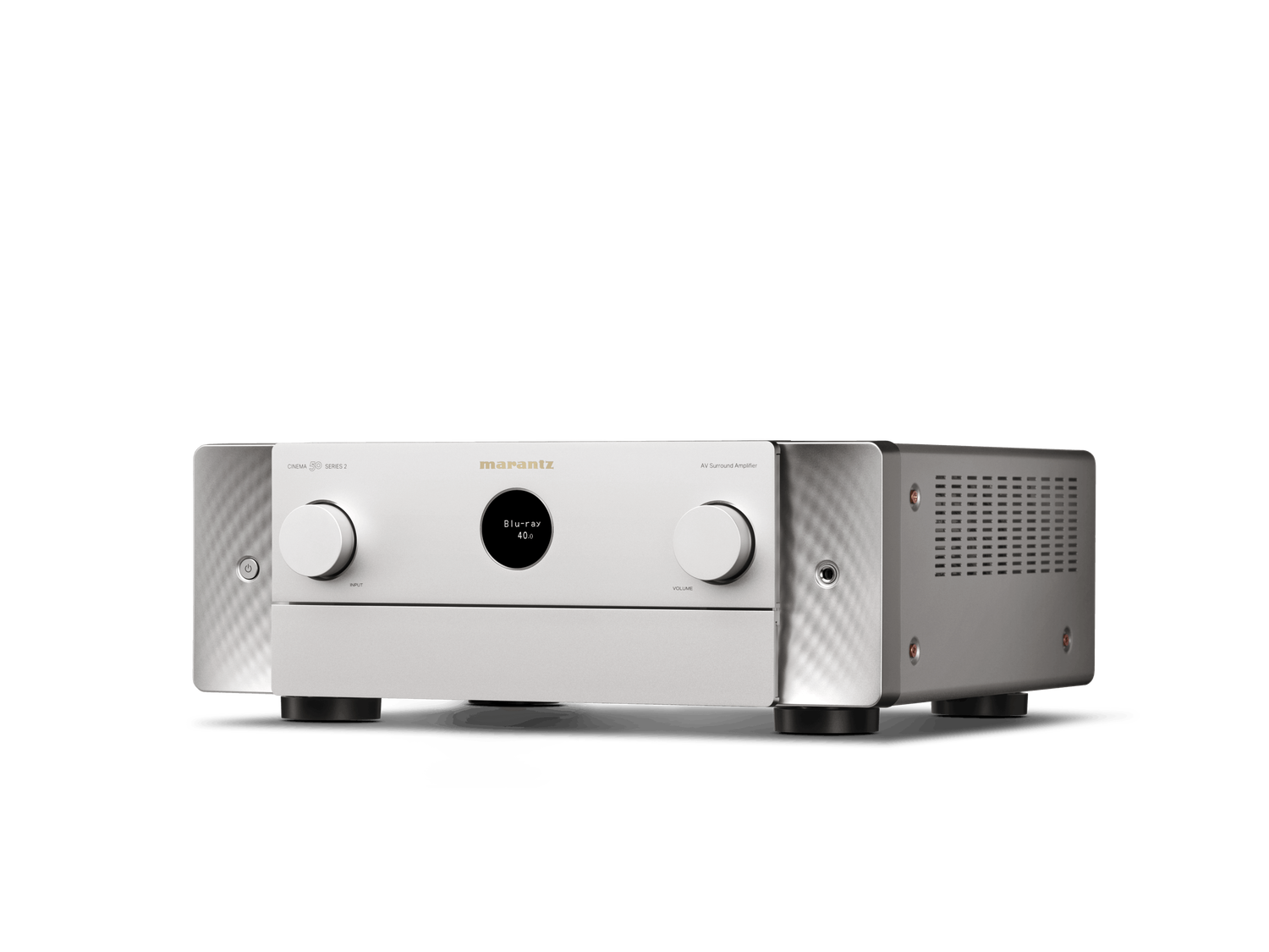 Silver-Gold Cinema 50 S2 front facing left