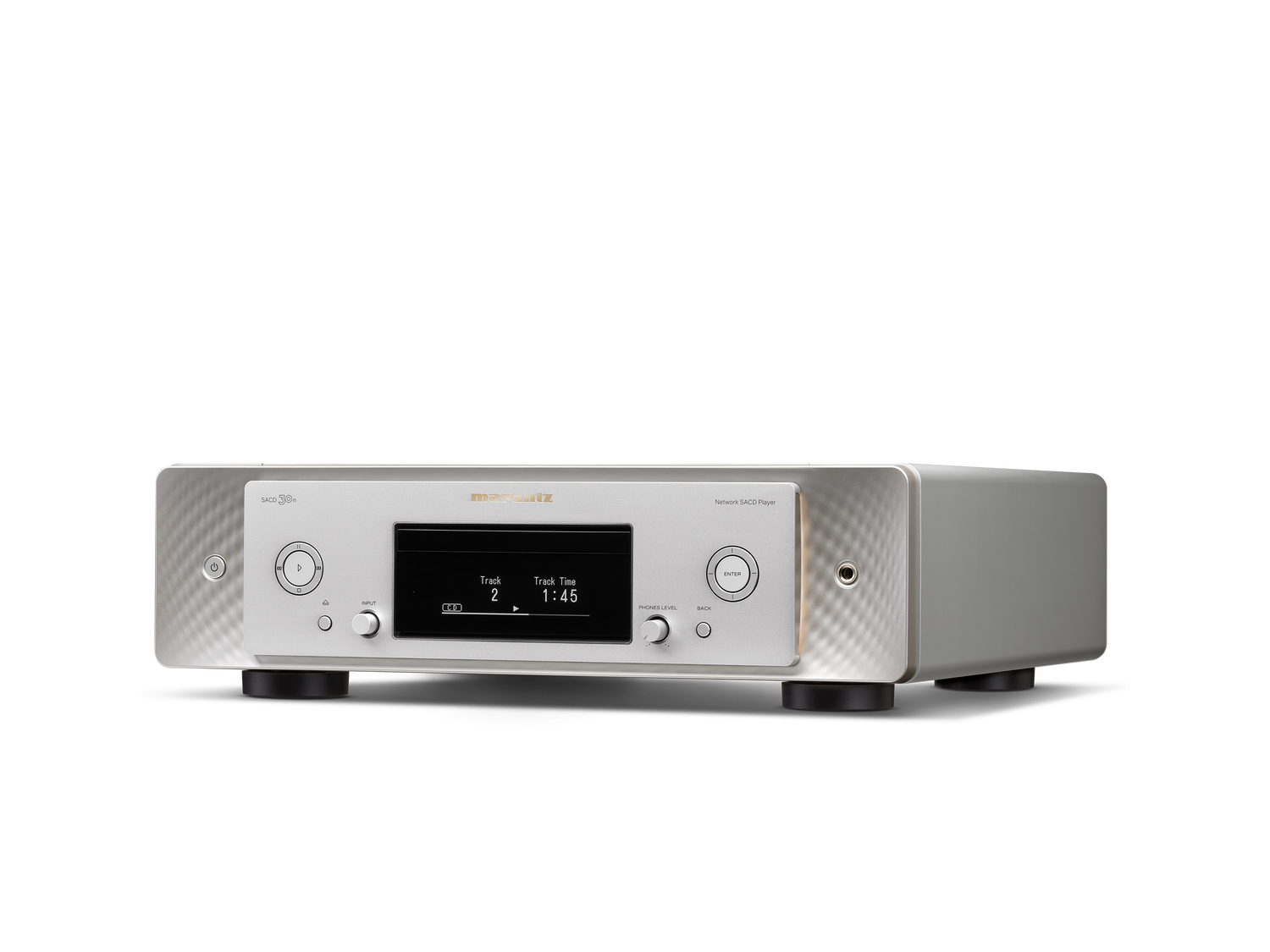 SACD 30n - Silver gold facing left view 