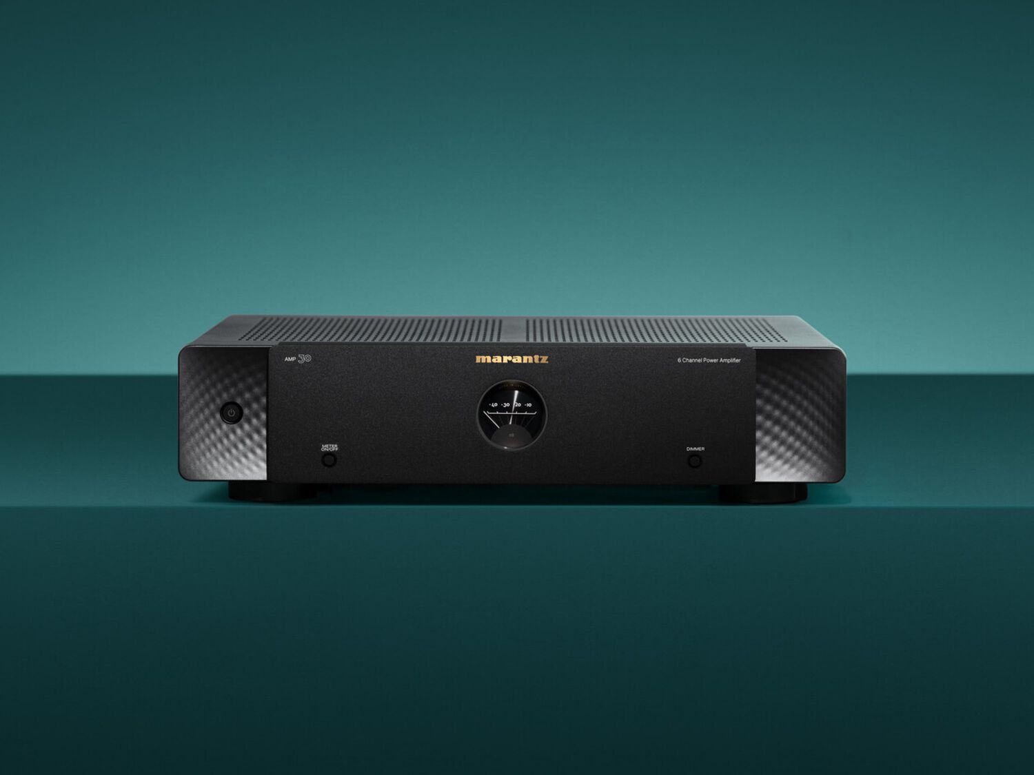 AMP30 - Front View with teal background