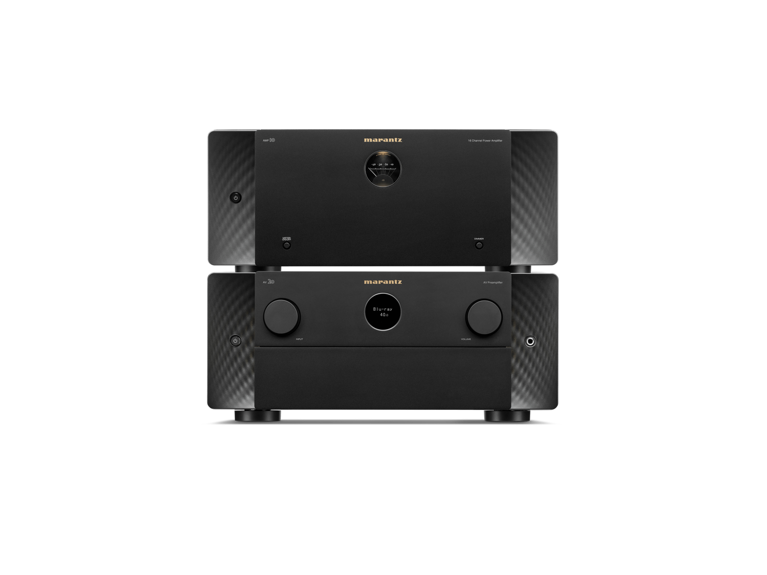 AV20 and AMP10 Stacked - Front View